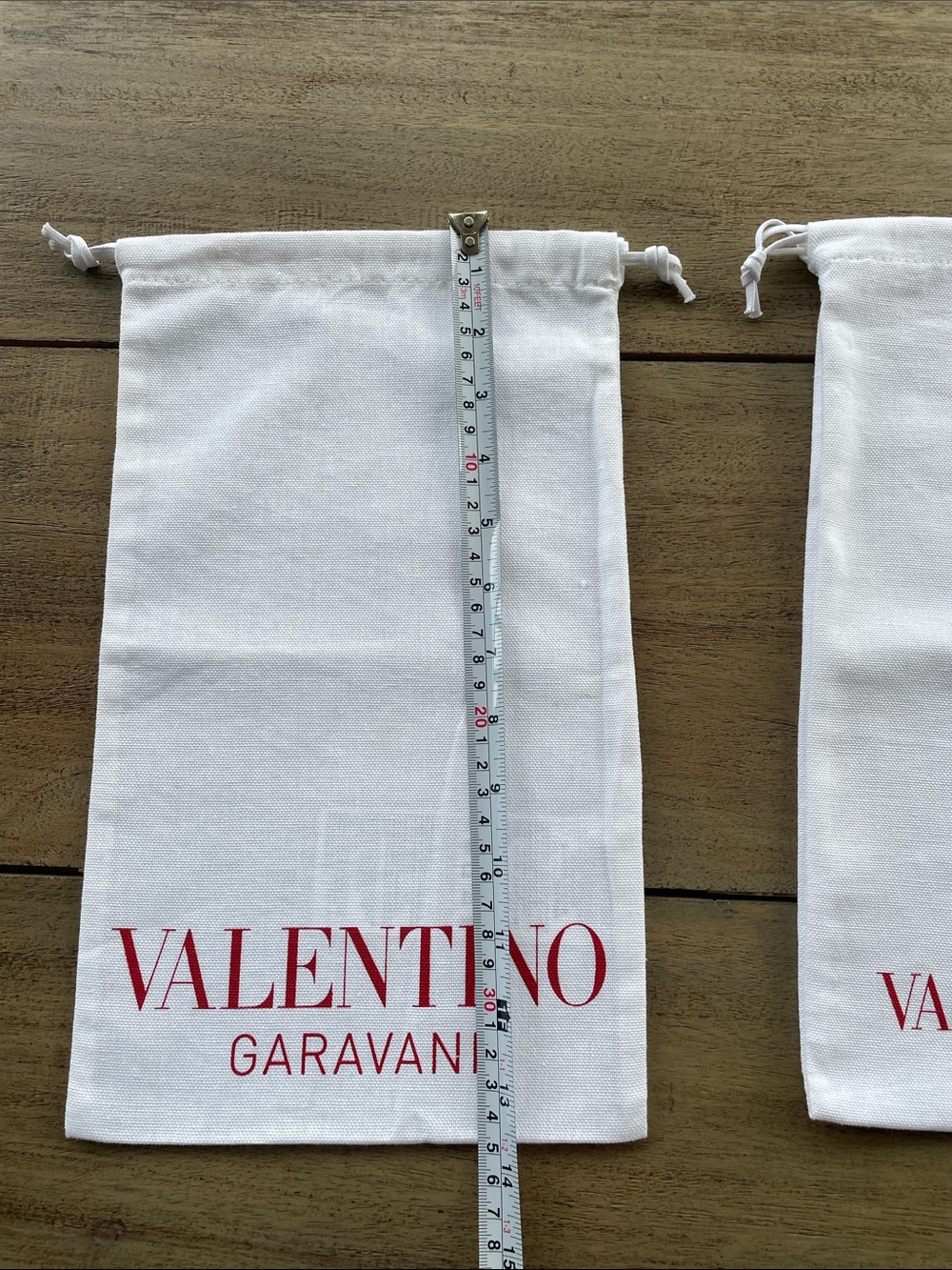 2 Valentino Garavani White Dust Bags - Picture 9 of 11